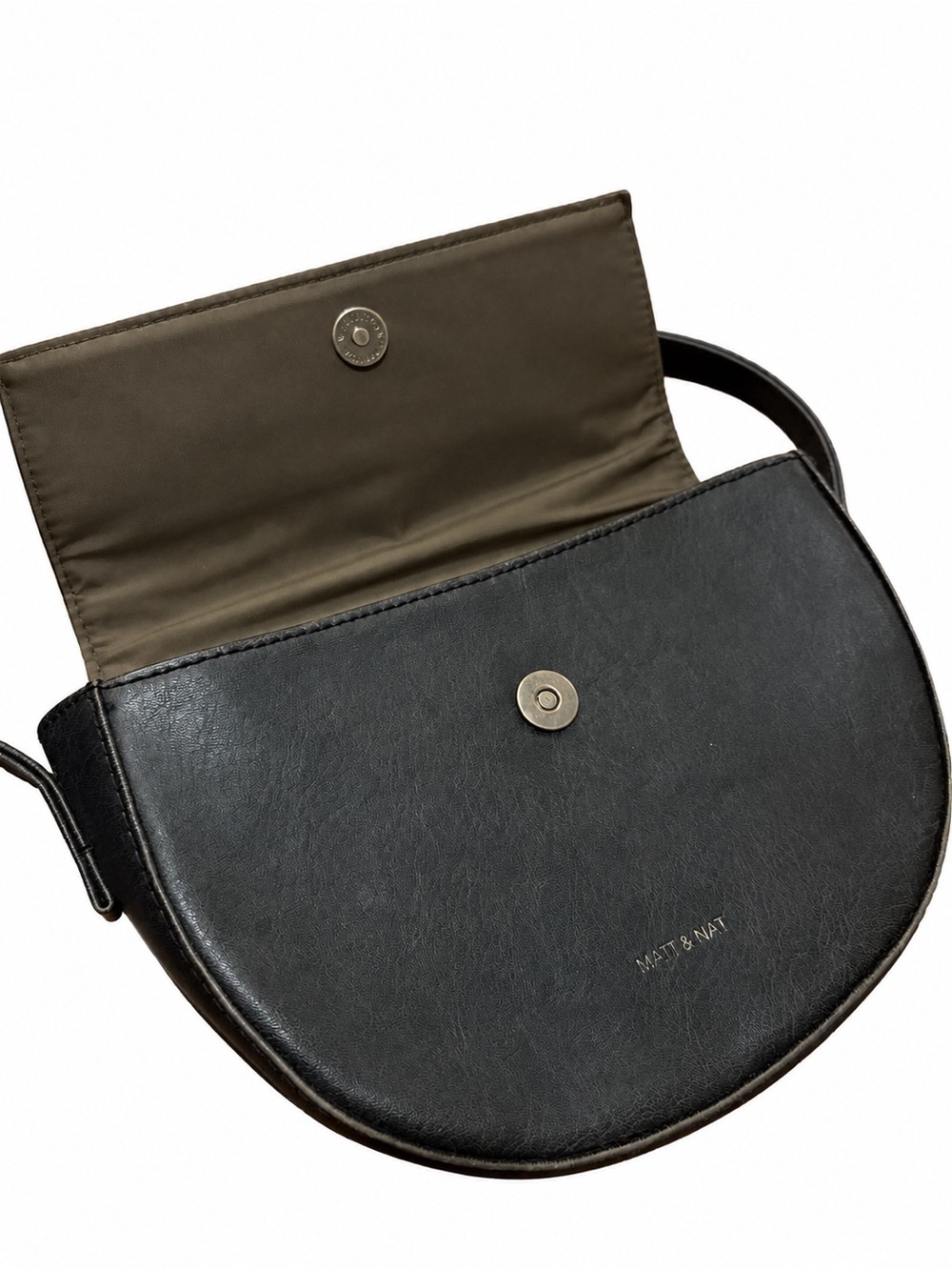 Matt & Nat Vintage Black Saddle Crossbody Bag - Picture 3 of 7